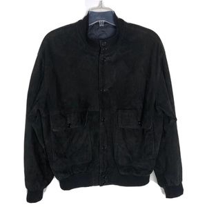 La Matta Fein Kaller black suede leather jacket 
Size XL